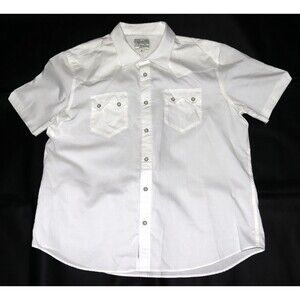 Tecovas Men's Short Sleeve Button Front Pearl Snap Western Pockets Shirt Size XL